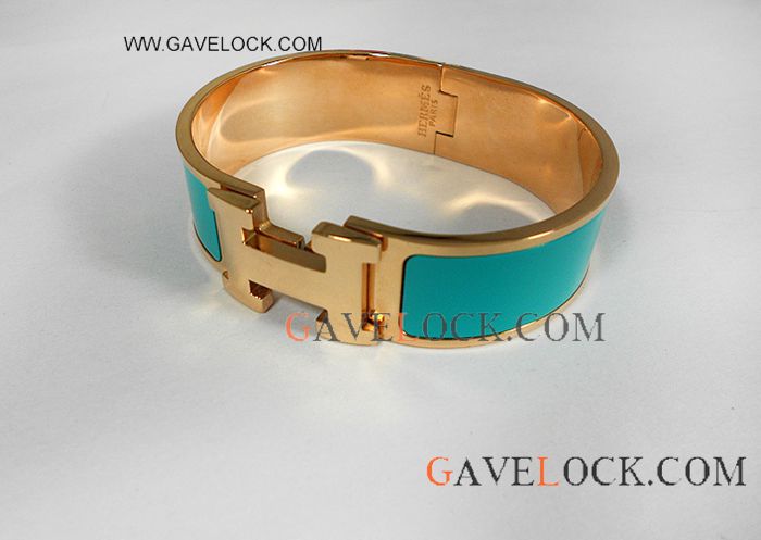 Hermes Bracelet Fake Classic 'H' LOGO Bangle - Buy Replica Jewelry 9047